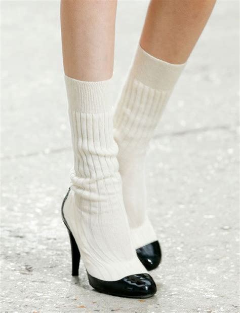 chaussette chanel|Chanel mademoiselle shoes.